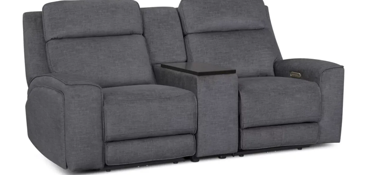Micah Power Loveseat with Console
