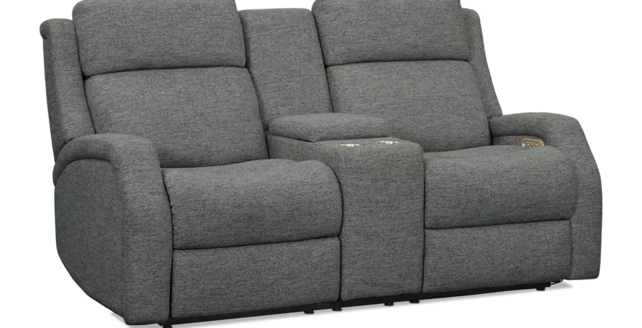 Pearl Power Loveseat with Console