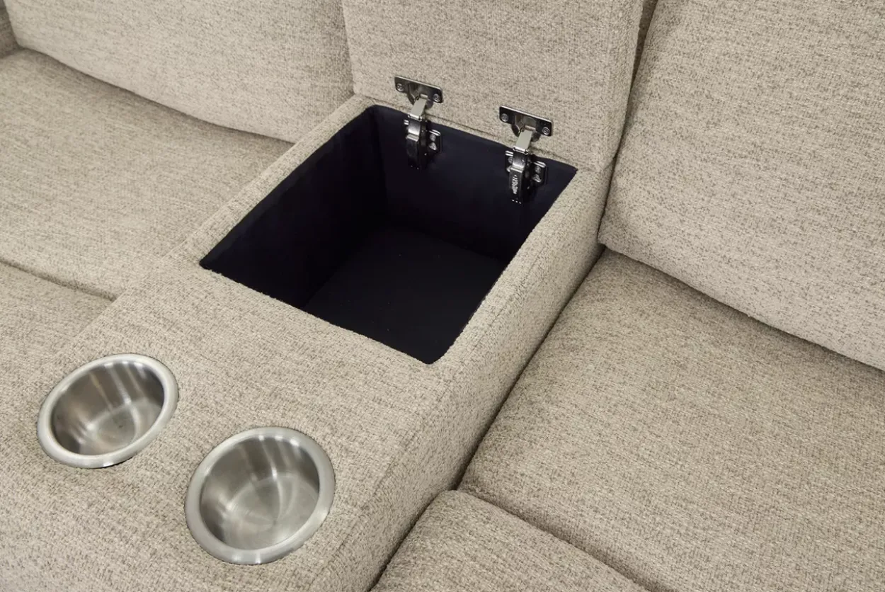 Pearl Power Loveseat with Console