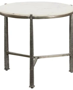 Vaughn Marble Top End Table